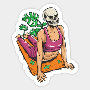 Till death do us yoga Sticker